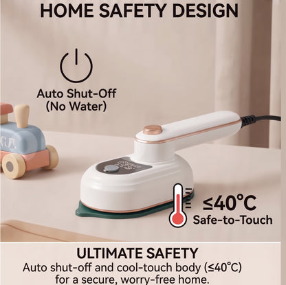 Portable Travel Steamer - Wrinkles Gone in 30 Seconds