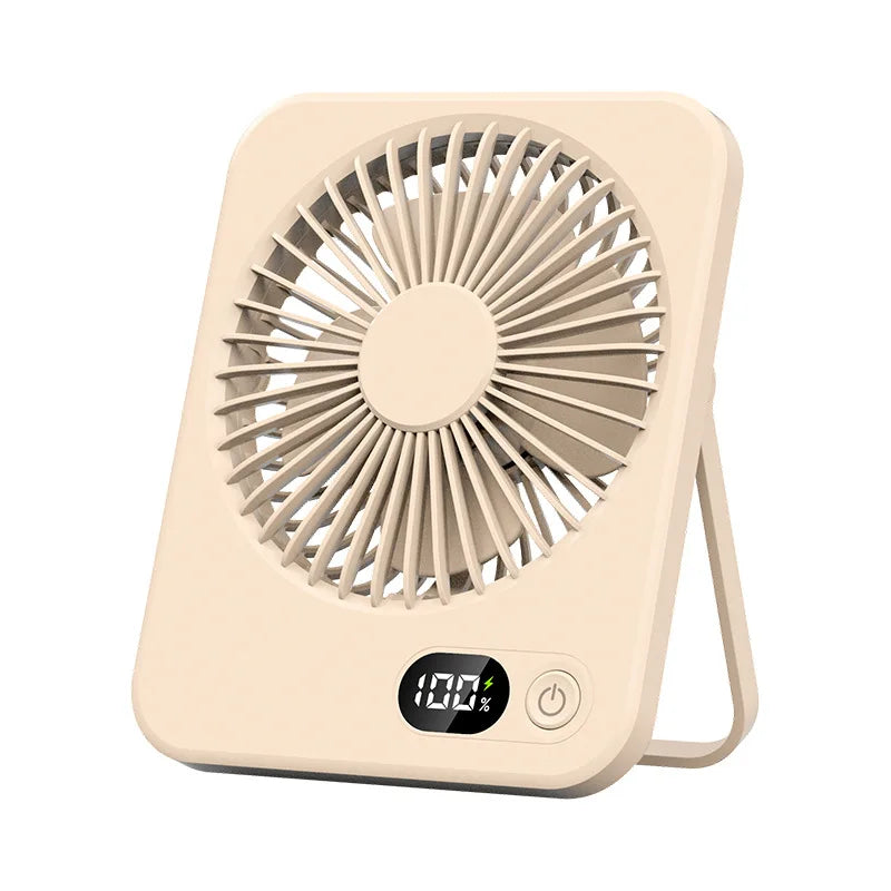 Foldable desk fan USB-C charging cable included