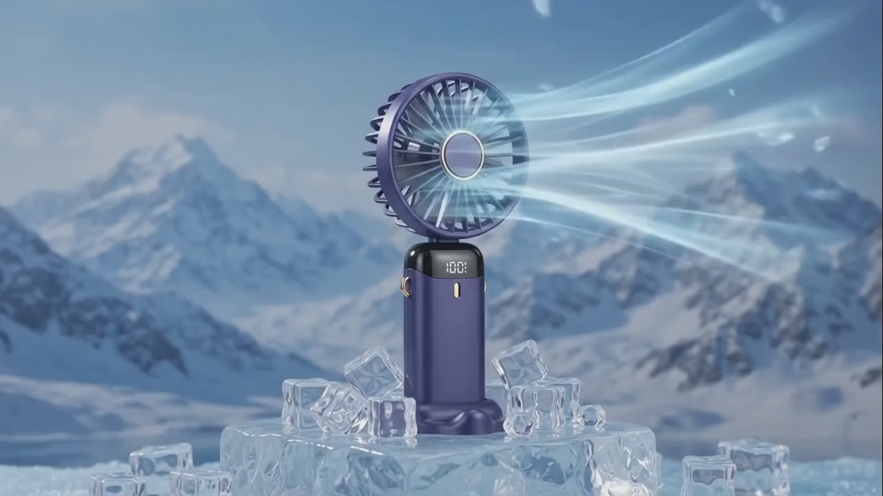 Portable Neck Fan with Phone Stand